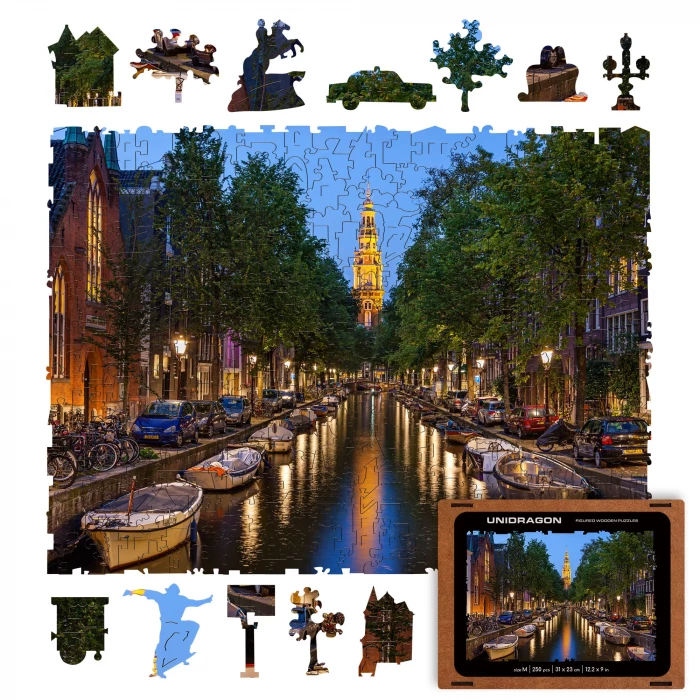 Купить Деревянный Пазл "Амстердам"