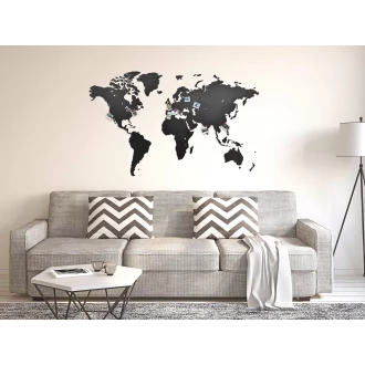 Карта мира Wall Decoration Black 130 x 78
