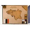Пазл "Карта мира Wall Decoration Brown 130 x 78"