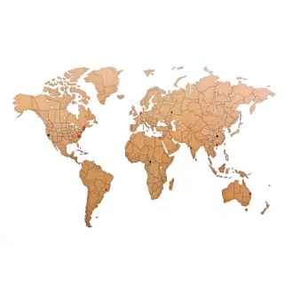 Карта мира  World Map True Puzzle Brown