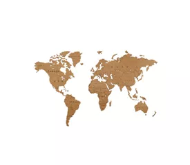 Пазл "UNIDRAGON World Map Brown"