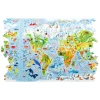 Детская карта мира 100 деталей