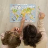 Деревянные Пазлы "Детская карта мира"